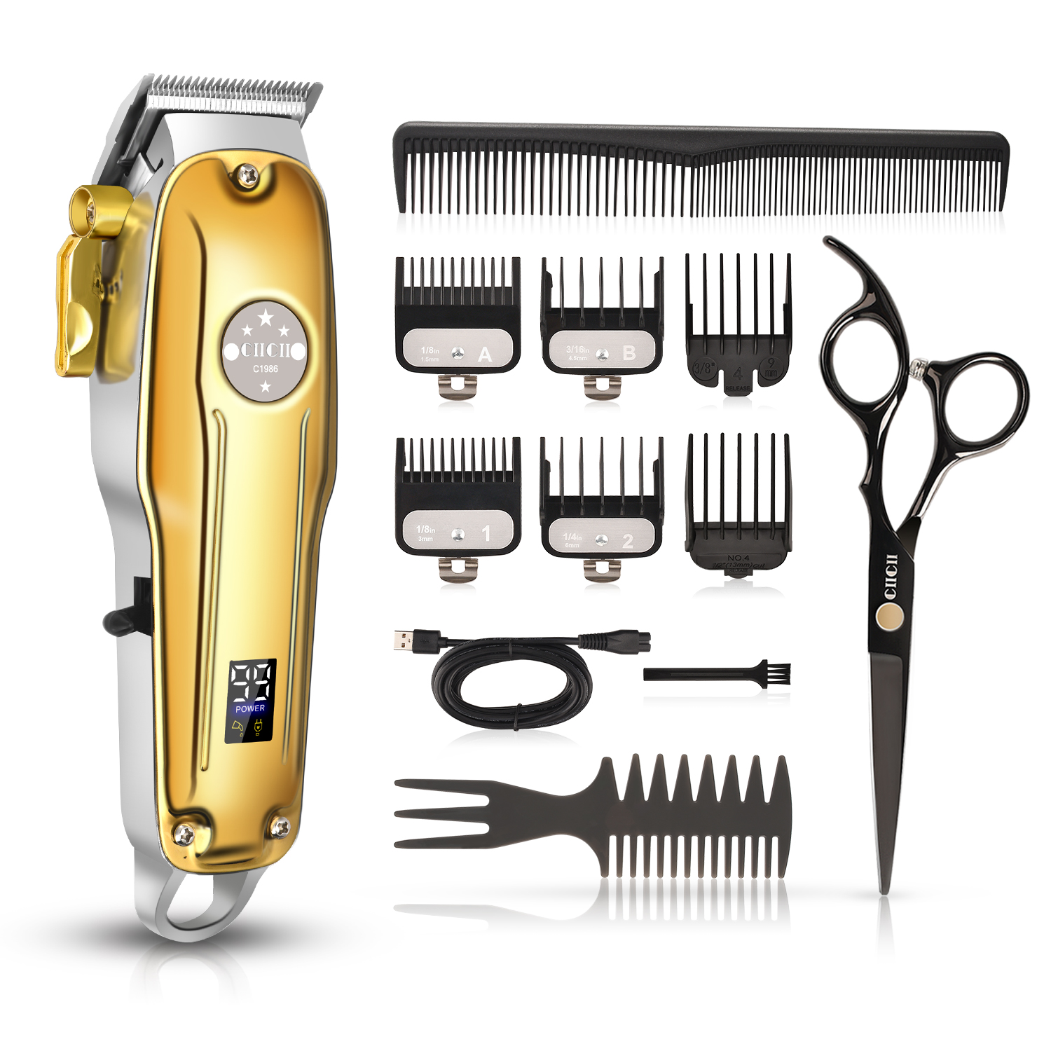 Cordless Hair Clippers, CIICII Professional Hair Clippers Trimmer Set  (12Pcs Hair Beard Cutting Grooming Trimming Shaping Kit) for Men Women Kids  Pets Home Barber Salon manufacturers, Cordless Hair Clippers exporters,  Cordless Hair